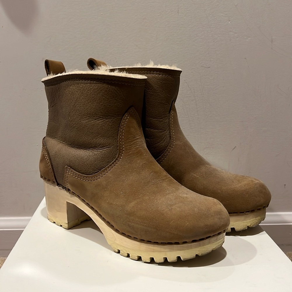No.6 fur lined clogs - Picture 1 of 6